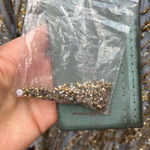 MAC DUGGAL Dress Size 10 Evening Gown Sequin Long Sleeve Beaded Column NEW - Picture 7 of 10